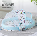 Folded and portable Polyester mesh babies sleeping net